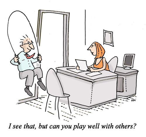 "I see that, but can you play well with others?"
