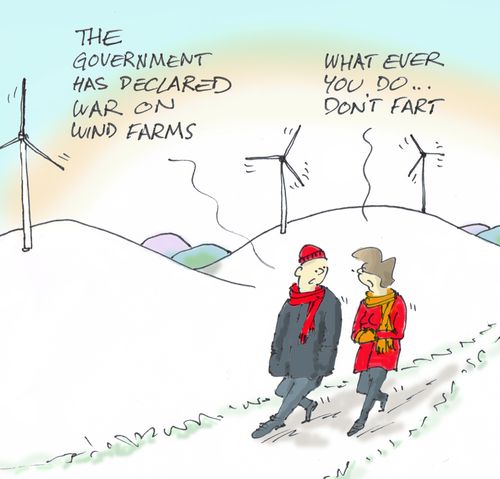 "The government has declared war on wind farms."