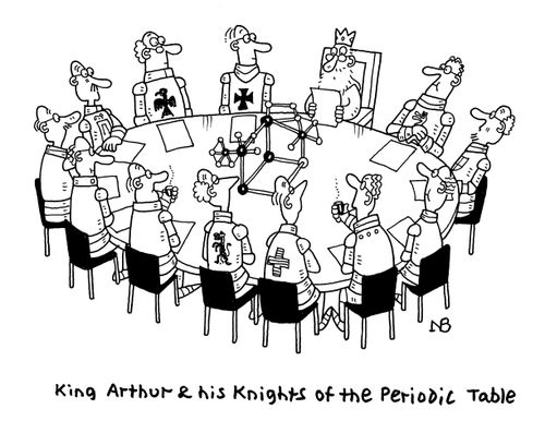 King Arthur and his Knights of the Periodic Table