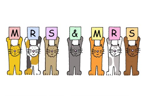 Lesbian marriage, Mrs and Mrs