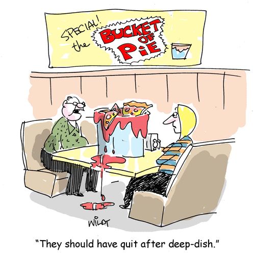 "They should have quit after deep dish."