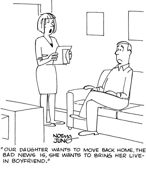 "Our daughter wants to move back home. The bad news is, she wants to bring her live-in boyfriend."