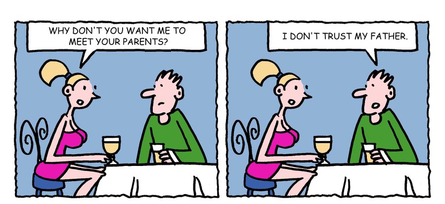 "Why don't you want me to meet your parents?"