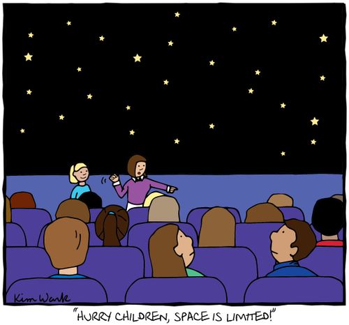"Hurry children, space is limited!"