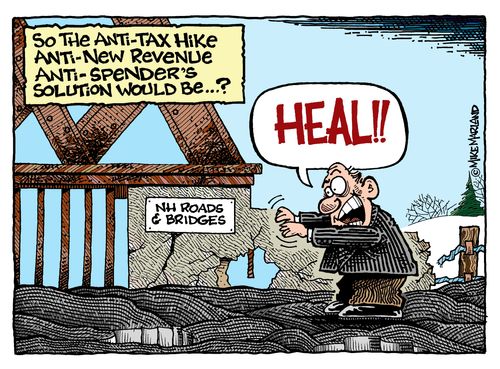 So the anti-tax hike anti-new revenue anti-spender's solution would be...