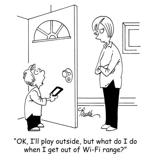 "OK, I'll play outside, but what do I do when I get out of Wi-Fi range?"