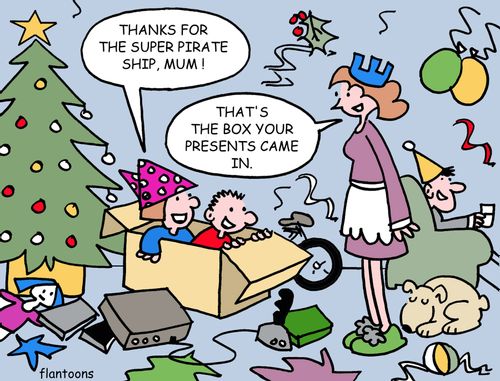 "Thanks for the super pirate ship, Mum."