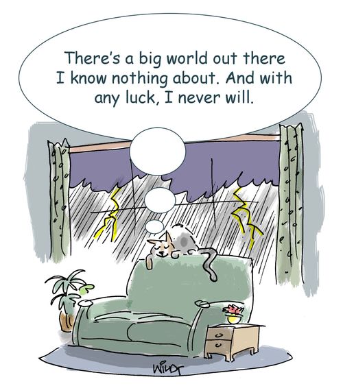 "There's a big world out there I know nothing about. And with any luck, I never will."