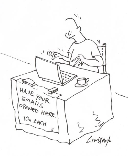 Have your emails opened here - 10c each.