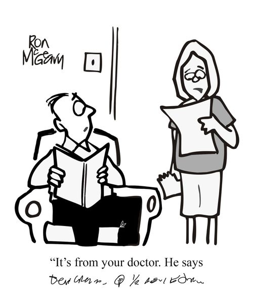 "It's a letter from your doctor..."