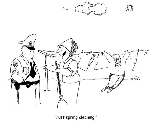 "Just spring cleaning."