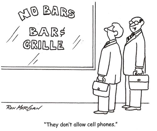 "They don't allow cell phones."