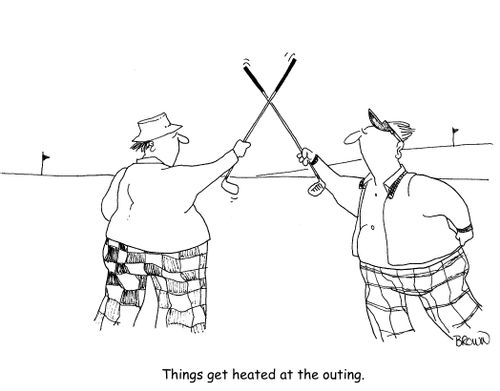 Things get heated at the outing.