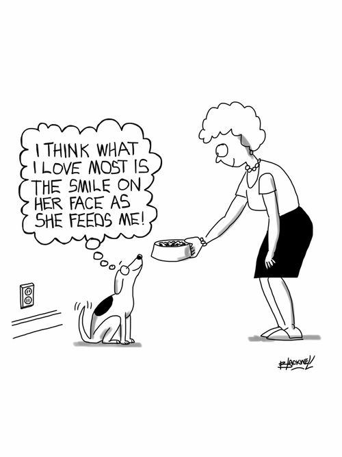 "I think what I love most is the smile on her face as she feeds me!"
