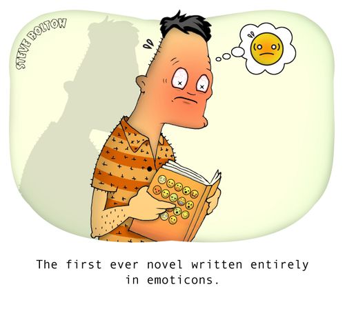 The first ever novel written entirely in emoticons.
