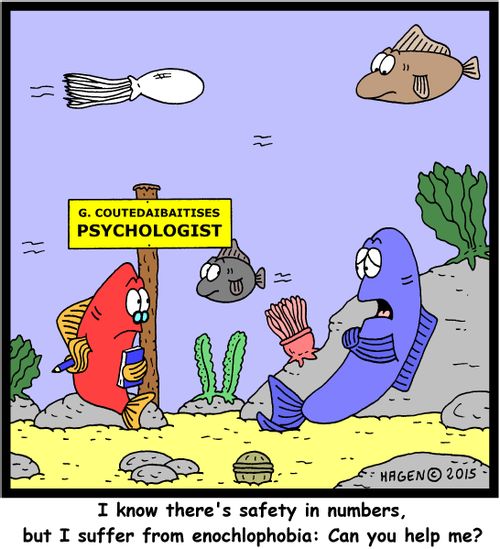 "I know there's safety in numbers, but I suffer from enochlophobia: Can you help me?"