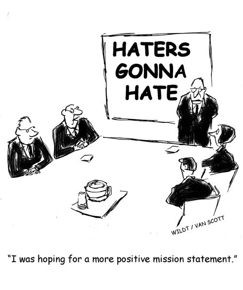 "I was hoping for a more positive mission statement."