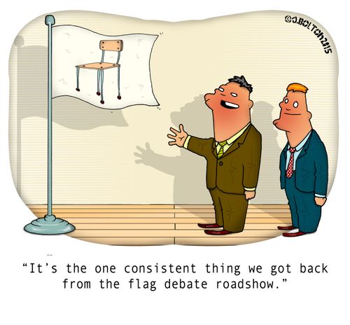 "It's the one consistent thing we got back from the flag debate roadshow."