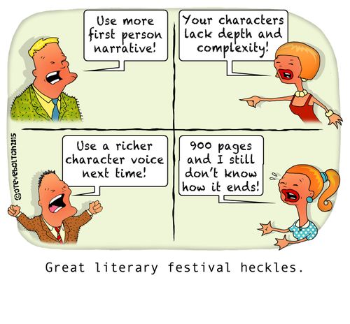 Great literary festival heckles.