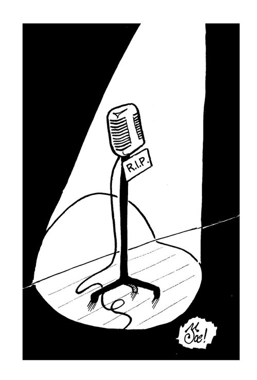 The passing of a radio/tv personality.