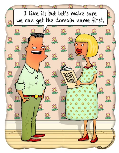 "I like it; but let's make sure we can get the domain name first."
