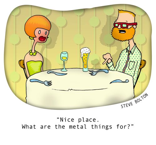 "Nice place. What are the metal things for?"