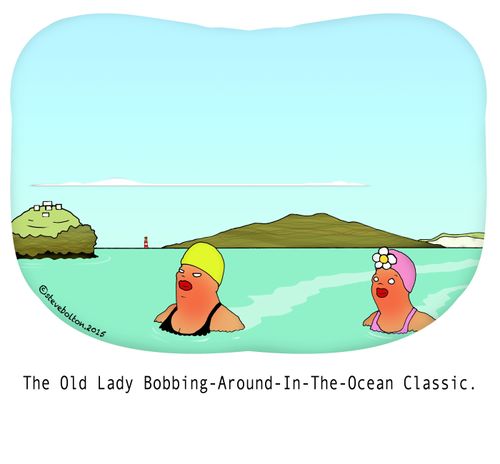 The Old Lady Bobbing-Around-In-The-Ocean Classic.