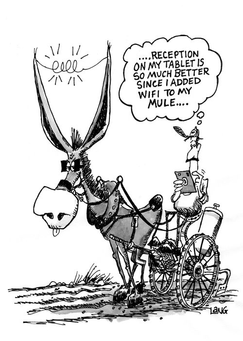 "....Reception on my tablet is so much better since I added wifi to my mule..."