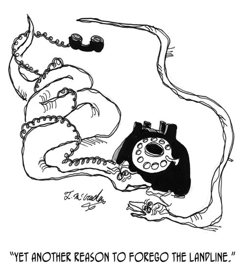 "Yet another reason to forego the landline."