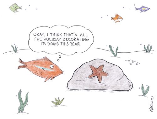 "Okay, I think that's all the holiday decorating I'm doing this year."