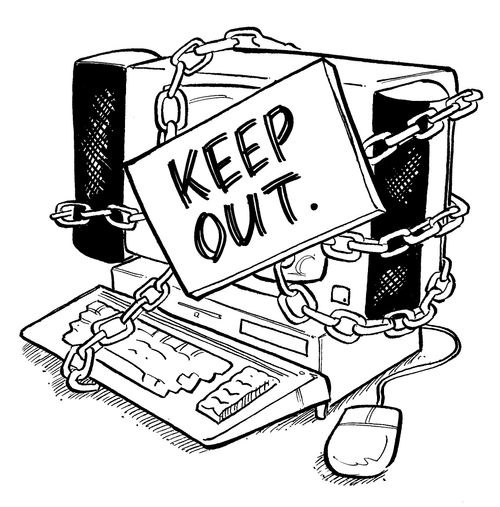 Internet security illustration.