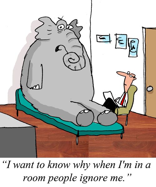 "I want to know why when I'm in a room people ignore me."