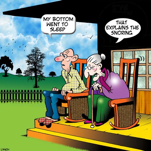 "My bottom went to sleep."