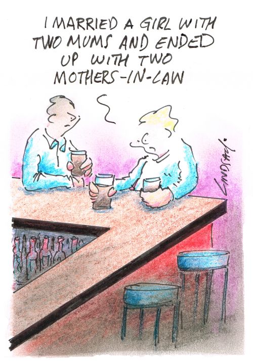 "I married a girl with two mums and ended up with two mothers-in-law."