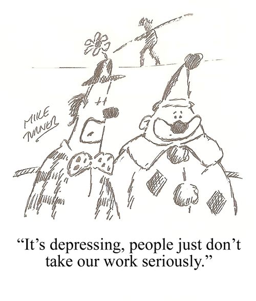 "It's depressing, people just don't take our work seriously."