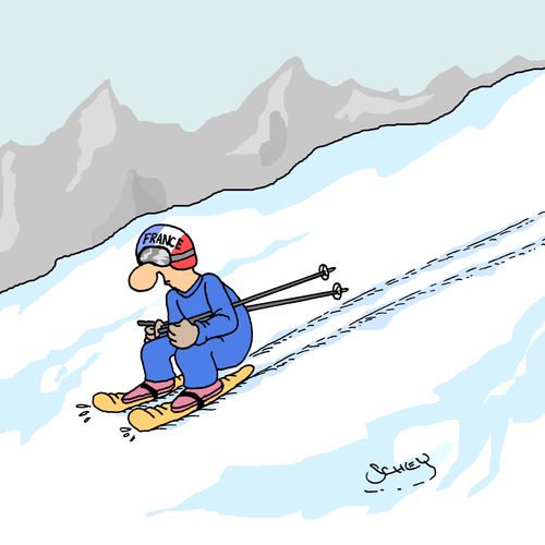 Baguette Skiing