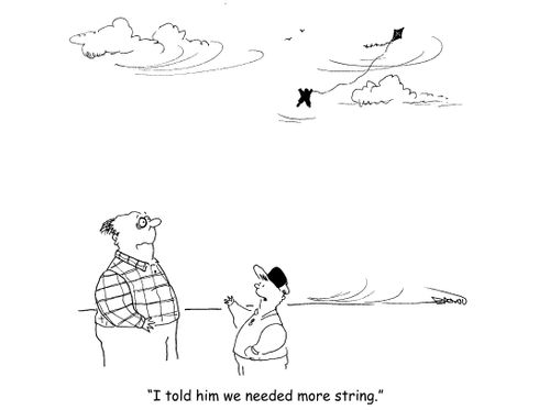 "I told him we needed more string."