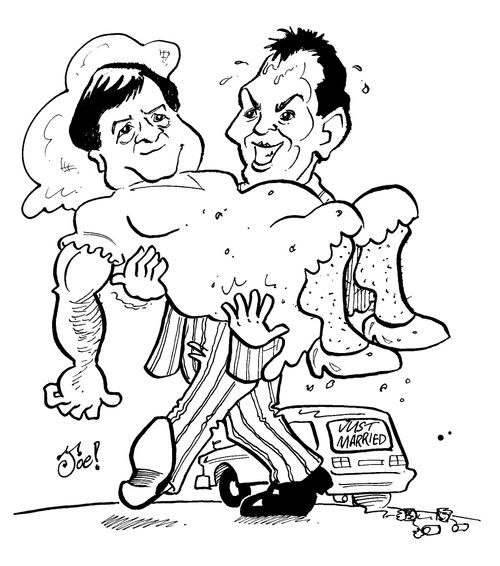 Tony Blair and John Prescott.