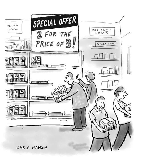 Supermarket Special Offer!  Two for the price of three!