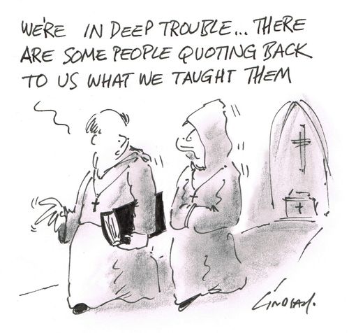 "We're in deep trouble... there are some people quoting back to us what we taught them."