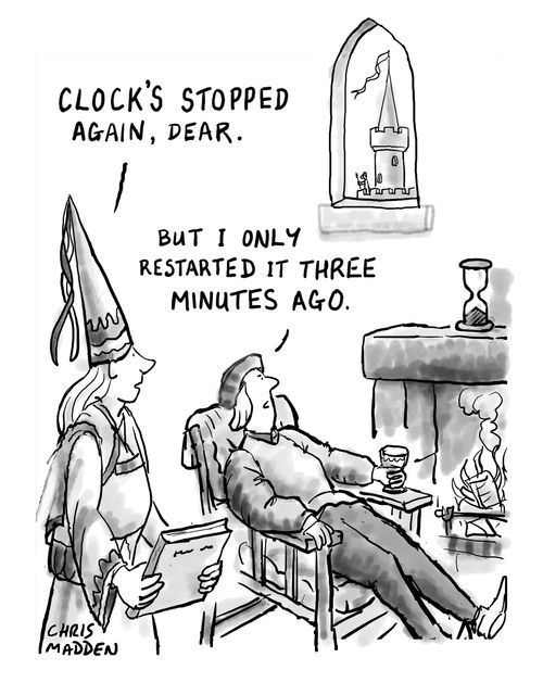 "But I only restarted it three minutes ago."