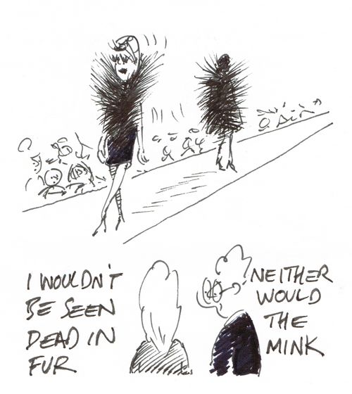 "I wouldn't be seen dead in fur."