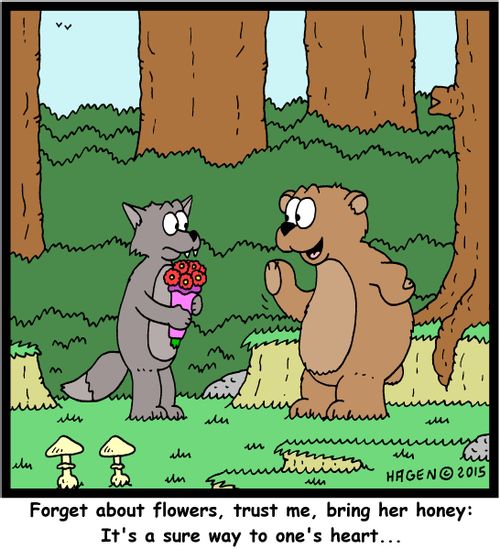"Forget about flowers, trust me, bring her honey: It's a sure way to one's heart..."