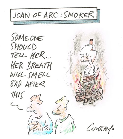 "Someone should tell her...her breath will smell bad after this."