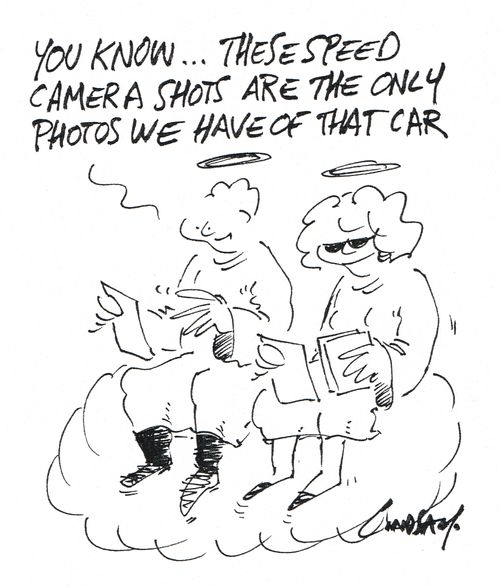 "You know... these speed camera shots are the only photos we have of that car."