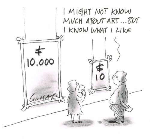 "I might not know much about art... but I know what I like."