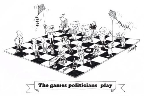 The games politicians play.
