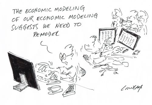 "The economic modeling of our economic modeling suggests we need to remodel." 