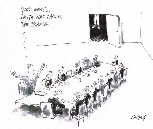 "Good news... Smith has taken the blame."