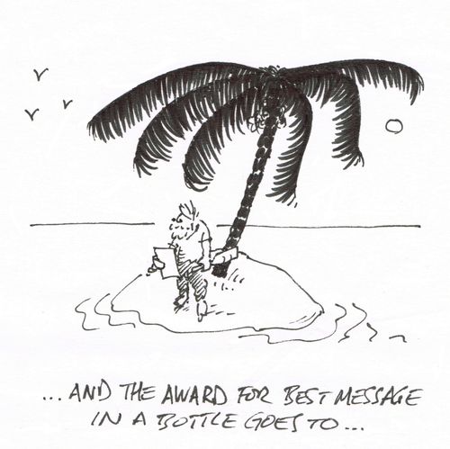 "...And the award for the best message in a bottle goes to..."